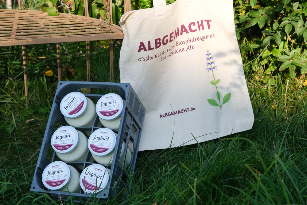Joghurt von der Marke Albgemacht